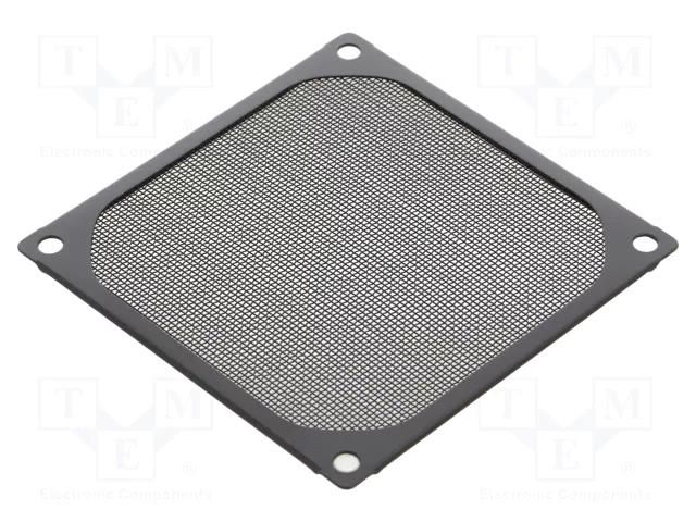 Filter; Ø80mm; aluminium; 1pcs; black; Mounting: screw; Kit: filter Akasa GRM80-AL01-BK