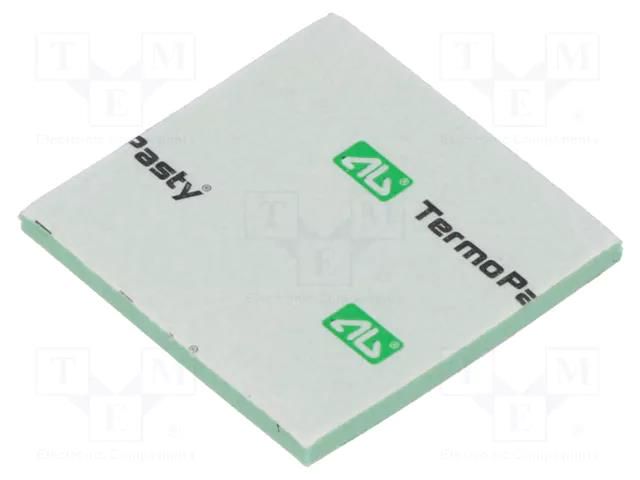 Tape: heat transfer; W: 30mm; L: 30mm; Thk: 2mm; 2.4W/mK AG TERMOPASTY THERMOPAD-24X2X30