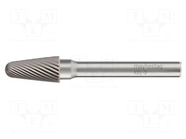 Rotary burr; Ø: 6mm; L: 50mm; metal; Working part len: 20mm; rod 6mm ALPEN-MAYKESTAG ALP.789306106100