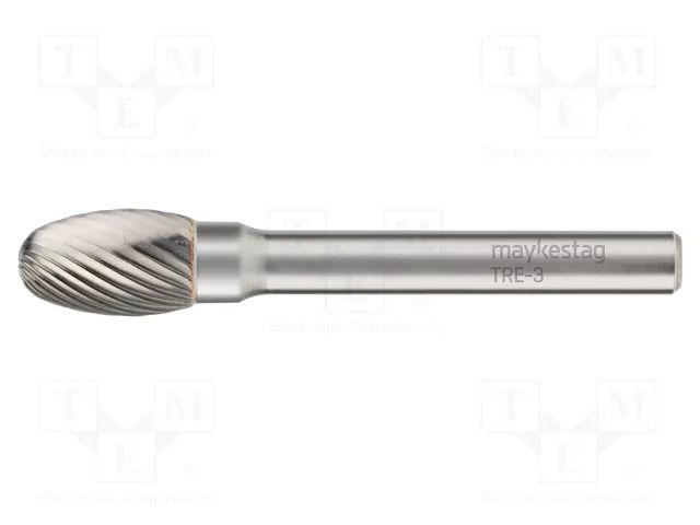 Rotary burr; Ø: 4mm; L: 36mm; metal; Working part len: 6mm; rod 3mm ALPEN-MAYKESTAG ALP.786303104100