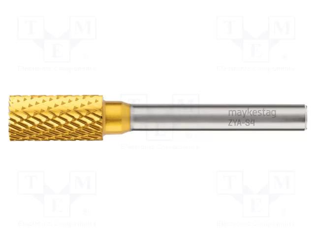 Rotary burr; Ø: 12mm; L: 70mm; metal; Working part len: 25mm; 6 TiN ALPEN-MAYKESTAG ALP.777706112100
