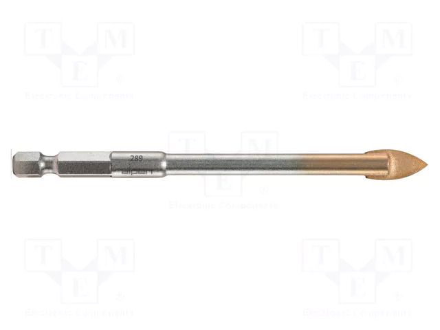 Drill bit; Ø: 3mm; Drill Bit: for glass; Holder: E6,3mm; 1/4"; 6.3mm ALPEN-MAYKESTAG ALP.28900300100