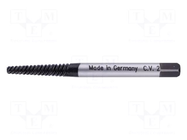 Screw extractor; 68mm; hexagonal; Size: 2 ALPEN-MAYKESTAG ALP.70100002100