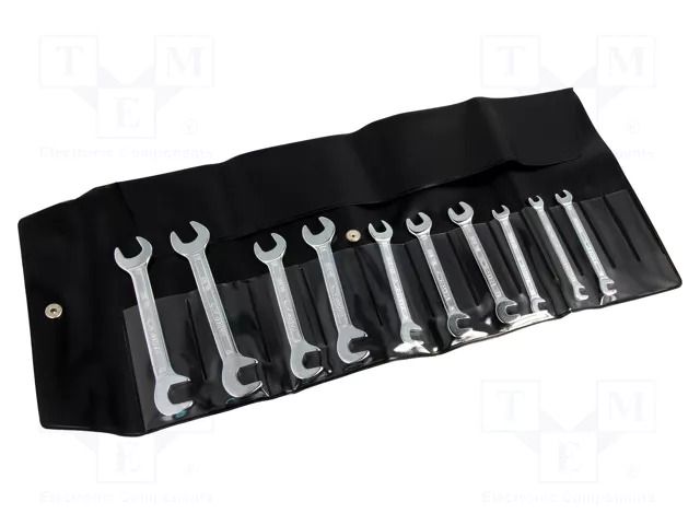 Wrench-set; spanner; Chrom-vanadium steel; 10pcs. BAHCO SA.1931M/10T