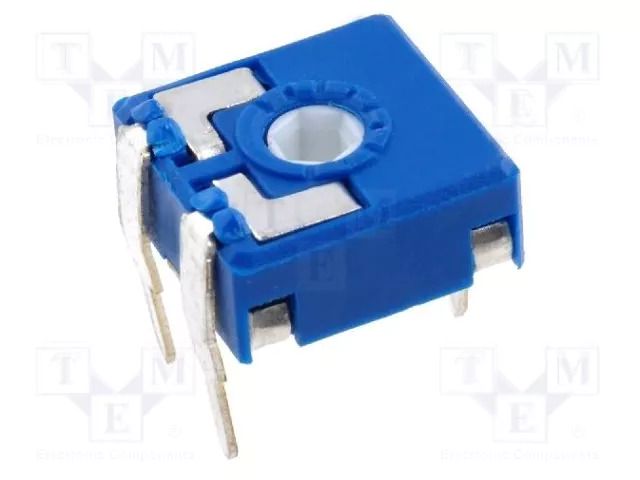 Potentiometer: mounting; single turn,horizontal; 500kΩ; 0.15W ACP CA9MV-500K
