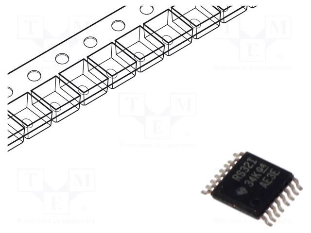 IC: interface; receiver,line driver; RS232; 250kbps; TSSOP16 TEXAS INSTRUMENTS TRS3232IPWR