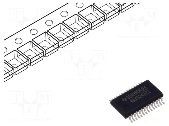 IC: interface; receiver,line driver; RS232; 500kbps; SSOP28; ESD TEXAS INSTRUMENTS MAX3243EIDBR