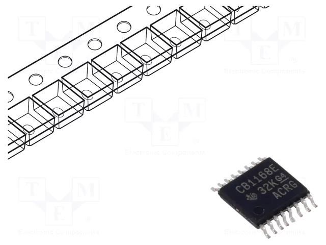 IC: interface; receiver,driver; full duplex,RS422; 10000kbps TEXAS INSTRUMENTS SN65C1168EPWR