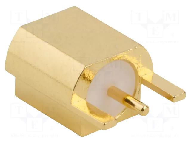 Connector: MCX; socket; female; straight; 75Ω; SMT; on PCBs; PTFE AMPHENOL RF 252151-75