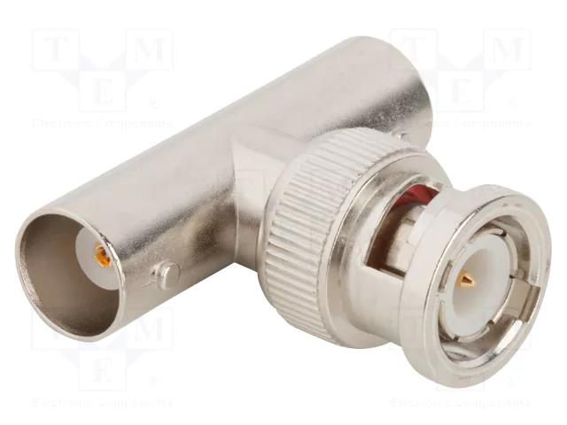 Adapter; BNC male,BNC female; Insulation: POM; 50Ω; zinc alloy AMPHENOL RF 031-208-RFX