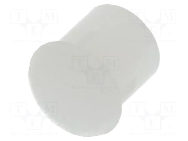 Fiber for LED; Ø3mm; L: 2.5mm; round; Front: convex; straight BIVAR PLP2-100-D