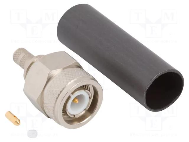 Connector: TNC; plug; male; straight; 50Ω; IP67; soldering,crimped AMPHENOL RF 031-6499