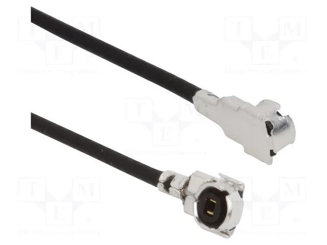 Cable; AMC4 female,both sides; angled; 1m AMPHENOL RF A-1PL-081-01KB2