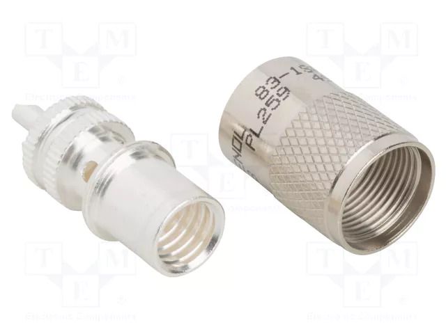 Connector: UHF (PL-259); plug; male; straight; soldering; LCP AMPHENOL RF 083-1SP