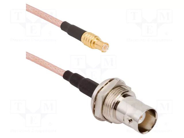 Cable; BNC female,MCX male; straight; 0.153m; 50Ω AMPHENOL RF 095-850-304-006