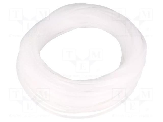 Spiral wrapping; ØBundle : 1.6÷8mm; polyetylene; natural; L: 30m HELLERMANNTYTON SBPE1.5-PE-NA
