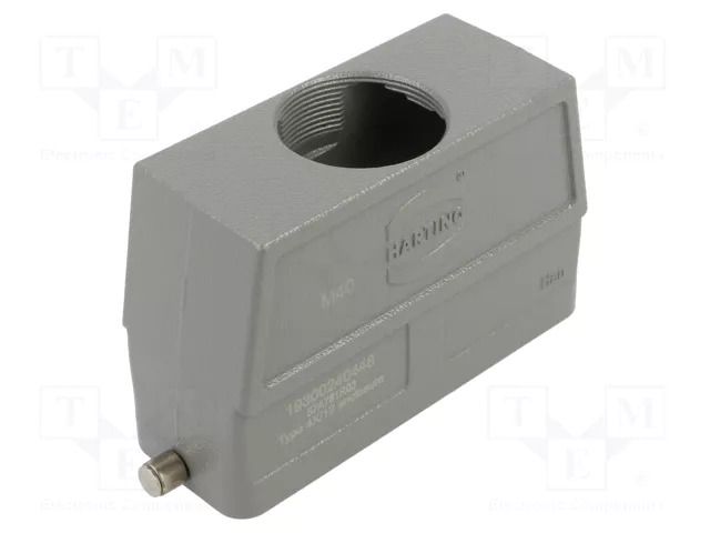 Enclosure for connectors: HDC; Type: high; Gland: M40 HARTING 19300240448