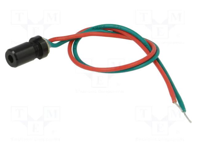 Module: laser; 1mW; red; dot; 650nm; 4.5÷5.5VDC; 10÷30mA PICOTRONIC DGI650-1-5F35-C125
