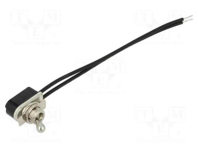 Switch: toggle; Pos: 2; SPST; OFF-ON; 3A/250VAC; Leads: cables; TA CANAL ELECTRONIC TA-02A-A