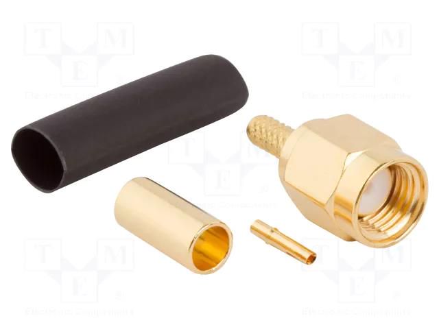 Connector: RP-SMA; plug; reverse,female; straight; 50Ω; for cable AMPHENOL RF 132178RP