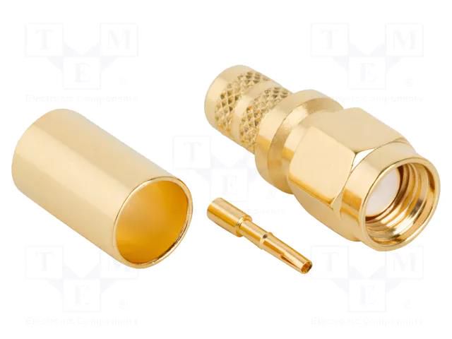 Connector: RP-SMA; plug; reverse,female; straight; 50Ω; for cable AMPHENOL RF 132231RP