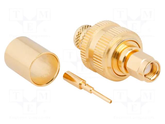 Connector: RP-SMA; plug; reverse,female; straight; 50Ω; for cable AMPHENOL RF 132298RP