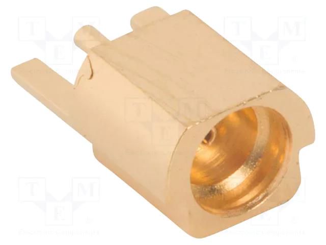 Connector: MMCX; socket; female; straight; 50Ω; SMT; on PCBs; PTFE AMPHENOL RF 262107