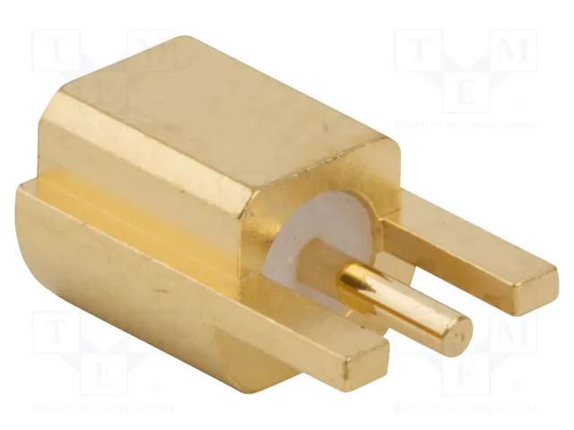 Connector: MMCX; socket; female; straight; 50Ω; SMT; on PCBs; PTFE AMPHENOL RF 908-22100