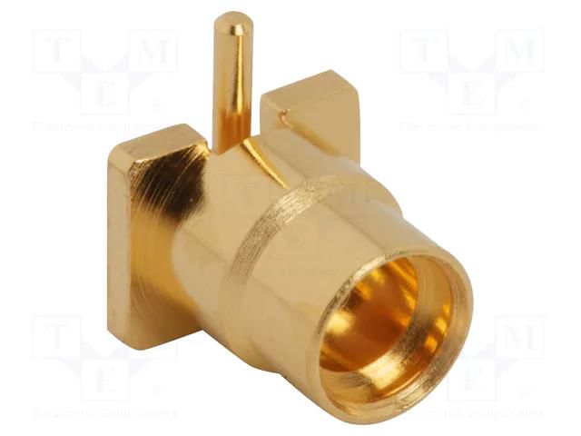 Connector: MMCX; socket; female; straight; 50Ω; SMT; on PCBs; PTFE AMPHENOL RF 908-22109