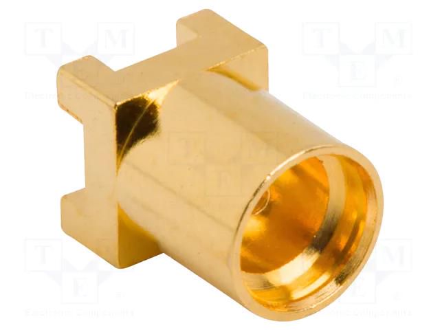 Connector: MMCX; socket; female; straight; 50Ω; SMT; on PCBs; PTFE AMPHENOL RF 908-22116