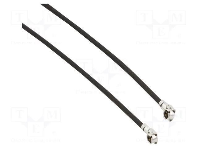 Cable; AMC4 female,both sides; angled; 1m AMPHENOL RF A-2PA-081-01KB2