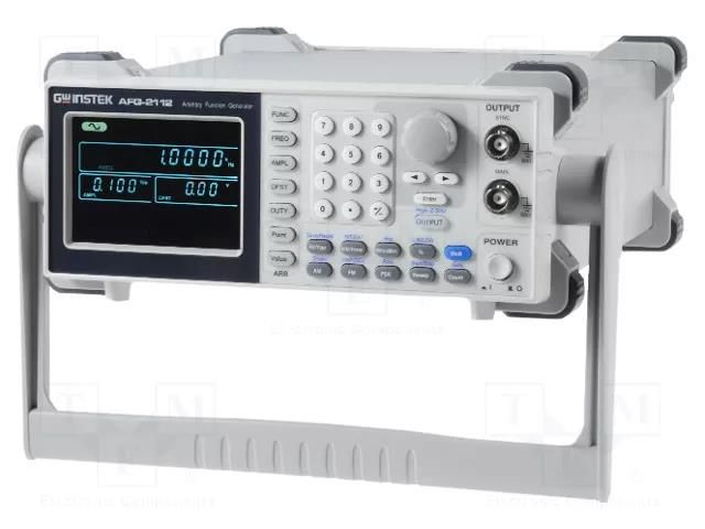 Generator: arbitrary, function; LCD 3,5"; Ch: 1; f range: 5÷150MHz GW INSTEK AFG-2112