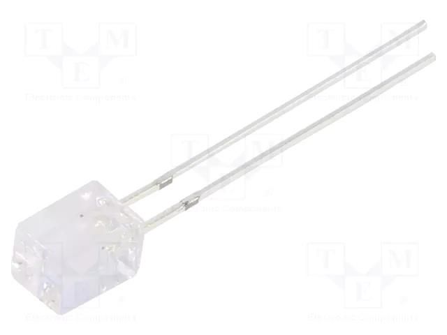 LED; green; rectangular; 5x5x7mm; 750÷1120mcd; 140°; Front: flat OPTOSUPPLY OSG5DA7NE1B-12V