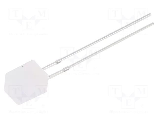 LED; yellow/blue; rectangular; 5x5x7mm; bipolar,bicolour; 140° OPTOSUPPLY OSYBP27NE2B