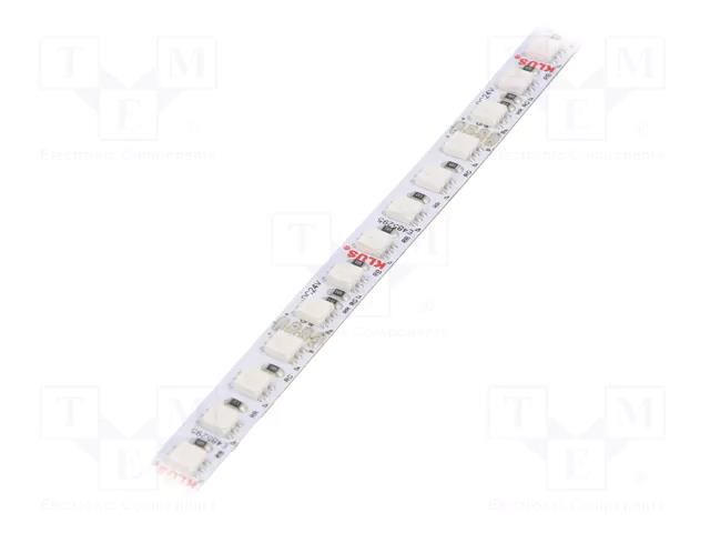 LED tape; RGB; LED/m: 120; 8mm; IP20; 120°; 7W/m; Thk: 2.5mm; 24VDC KLUŚ K-RGB-700-24V