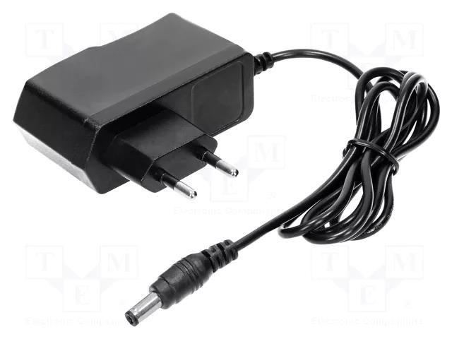 Power supply: switching; mains,plug-in; 12VDC; 1A; 12W; straight ORNO OR-PSU-1641