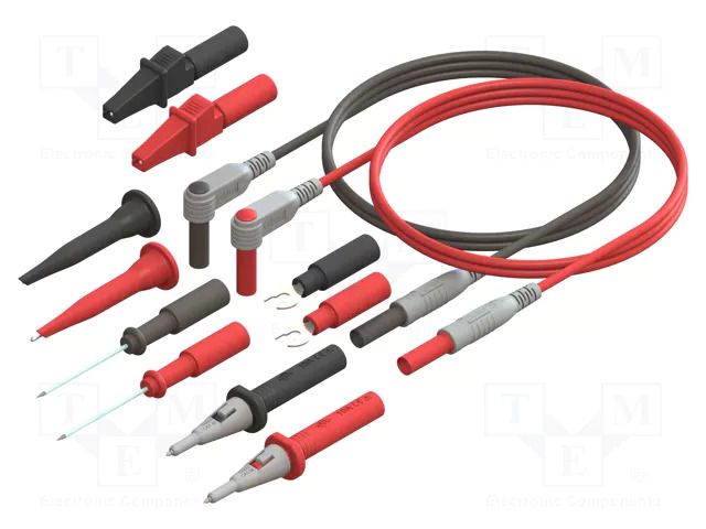 Set of cables and adapters; 3A,5A,10A; black,red CAL TEST CT3979B-150