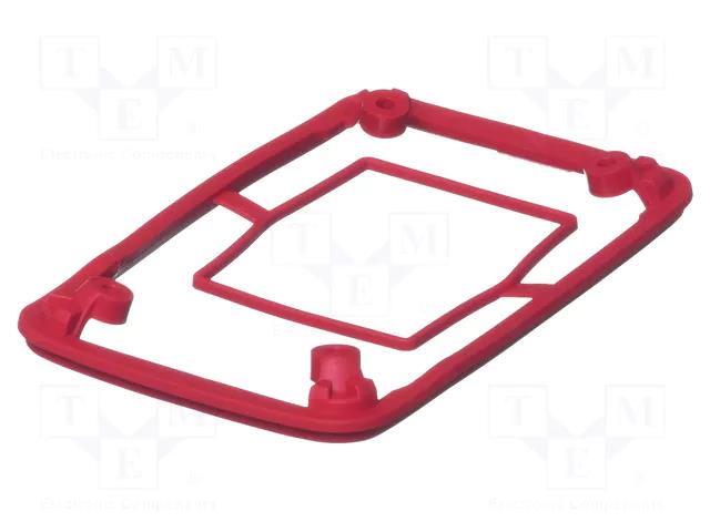 Gasket; elastomer thermoplastic TPE; BoPad; Colour: red BOPLA BOP-500DI-3001