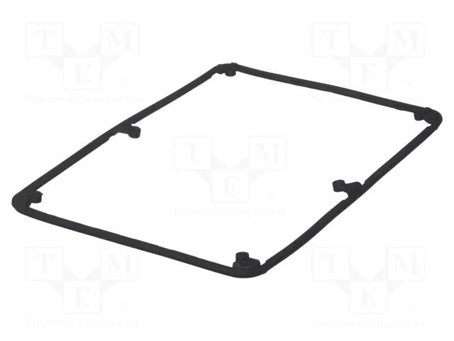Gasket; elastomer thermoplastic TPE; BoPad; Colour: black BOPLA BOP-10.1DI-9005