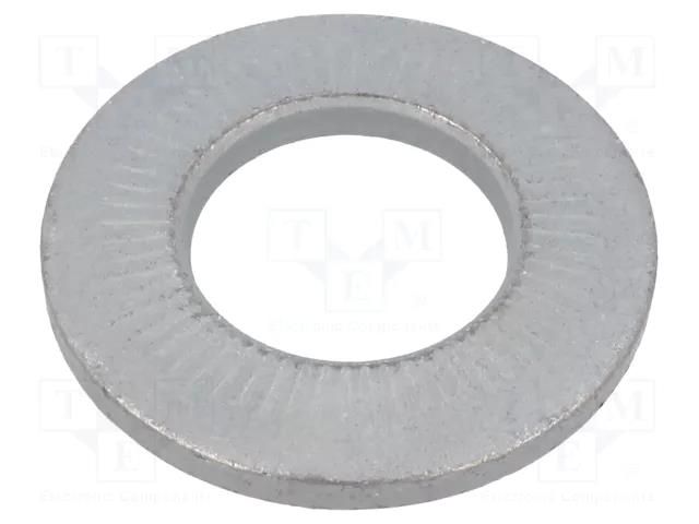 Washer; internally serrated; M20; D=40mm; h=4.9mm; spring steel BOSSARD B20/BN84530