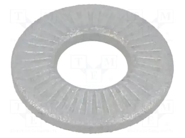 Washer; internally serrated; M5; D=12mm; h=1.8mm; spring steel BOSSARD B5/BN84530