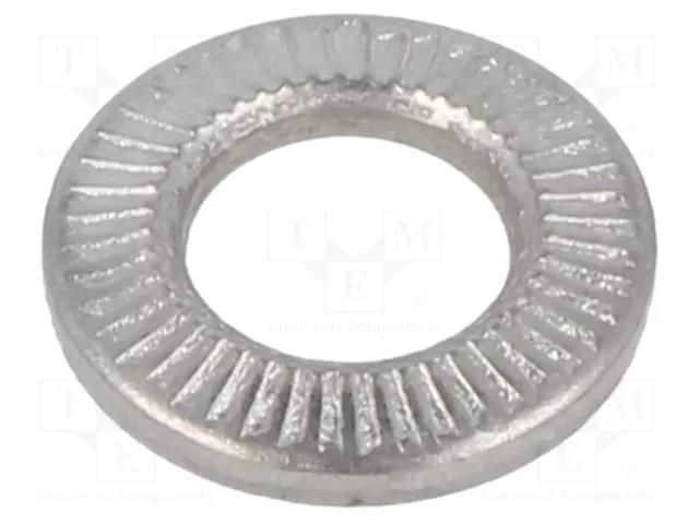Washer; internally serrated; M6; D=12mm; h=1.85mm; BN 21206 BOSSARD B6/BN21206