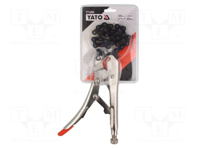 Pliers; with chain,locking,welding grip; 250mm YATO YT-2469