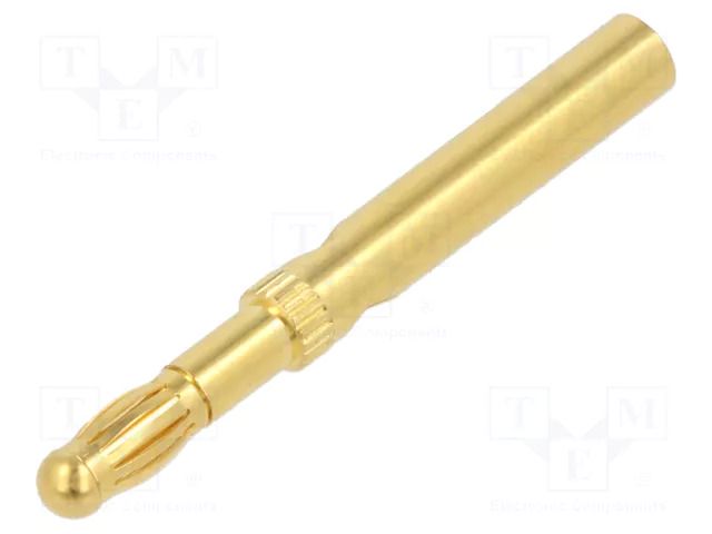 Connector: 4mm banana; plug; 19A,32A; gold-plated STÄUBLI LS-SLM-4A