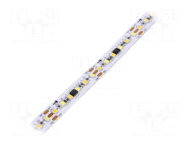 Programmable LED tape; white warm/cold white; 2835; LED/m: 120 IPIXEL LED S012120BC2SF