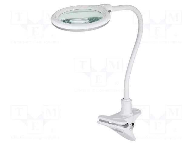 Desk magnifier; with backlight; 3dpt; Ø100mm; Illumination: LED Goobay GOOBAY-60359