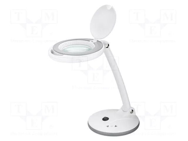 Desk magnifier; with backlight; 3dpt; Ø100mm; Illumination: LED GOOBAY GOOBAY-60363