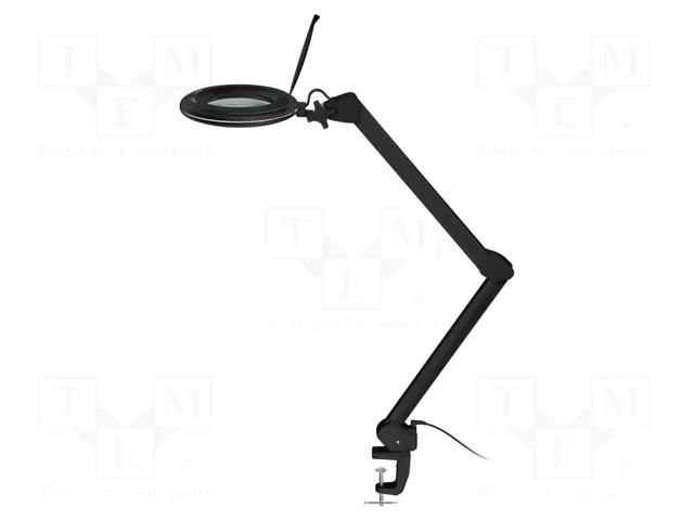 Desk magnifier; with backlight; 3dpt; Ø127mm; Illumination: LED Goobay GOOBAY-64986