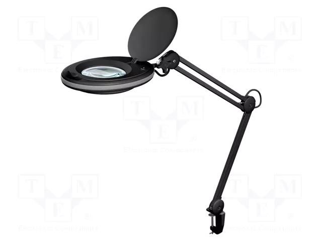 Desk magnifier; with backlight; 3dpt; Ø127mm; Illumination: LED Goobay GOOBAY-64989