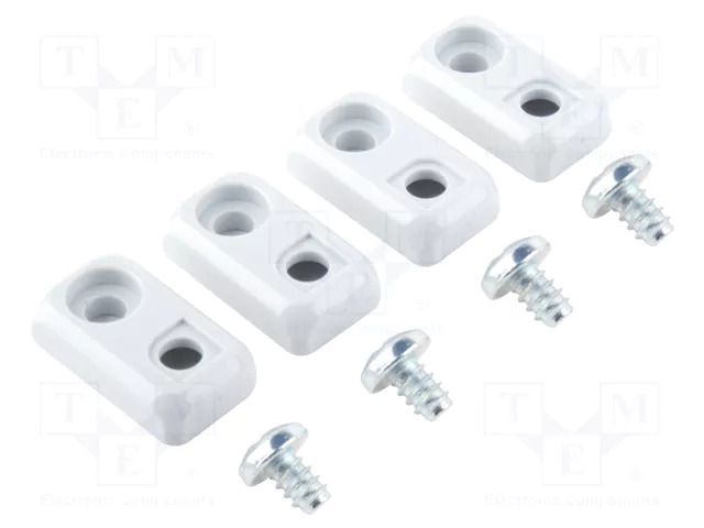 Wall mounting element; BOCUBE; light grey; 4pcs. BOPLA BWL-27035